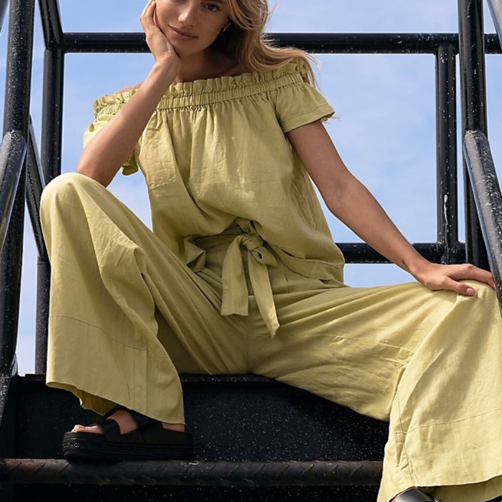 Free People everything set (pant set)